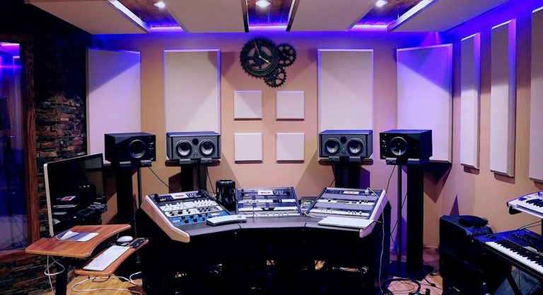 Als Schlagzeuger im Tonstudio, Recording Studio